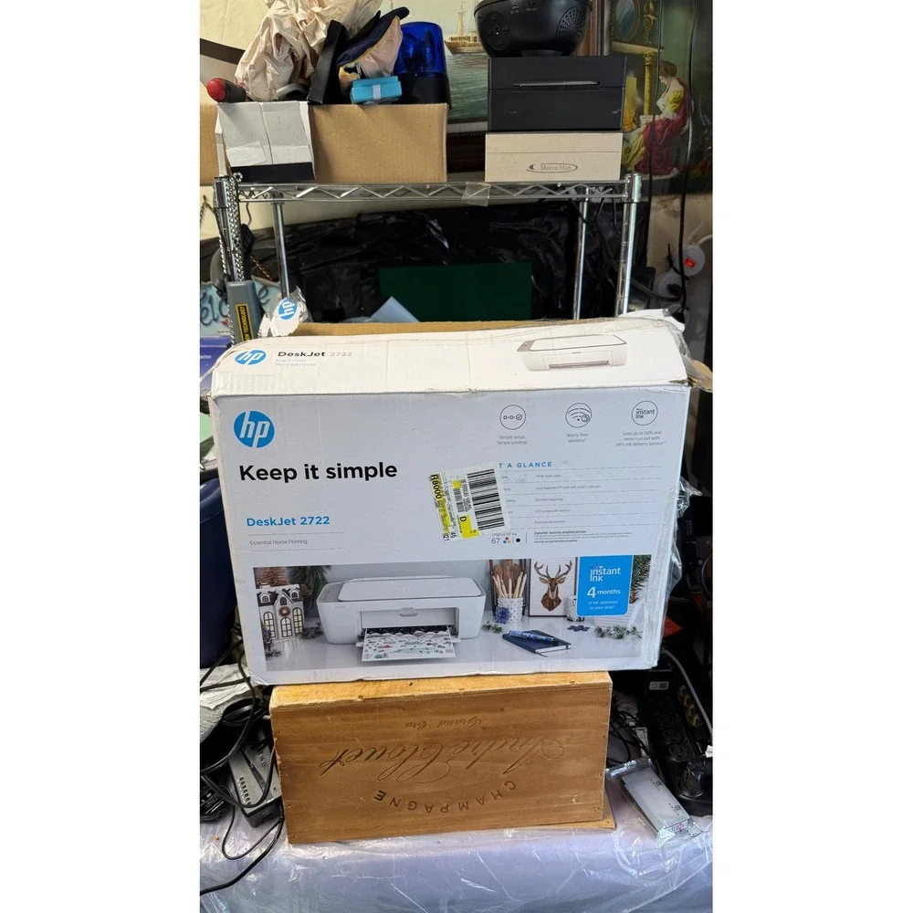 HP DeskJet‎ 2700 All-in-One Wireless Color Inkjet Printer White Grey 7HC67A